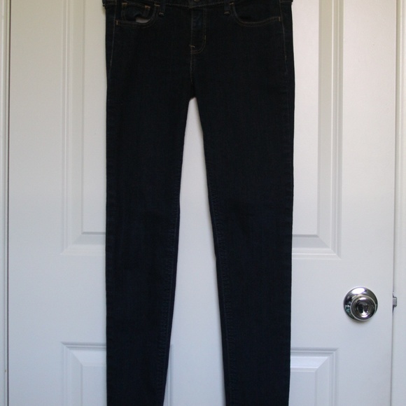 Hollister High Waisted Dark Wash Skinny Jeans - Picture 4 of 5